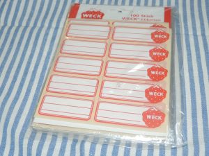 WECK/ウェックのラベルステッカーの写真です! WECK/ウェックのラベルステッカーの写真です!