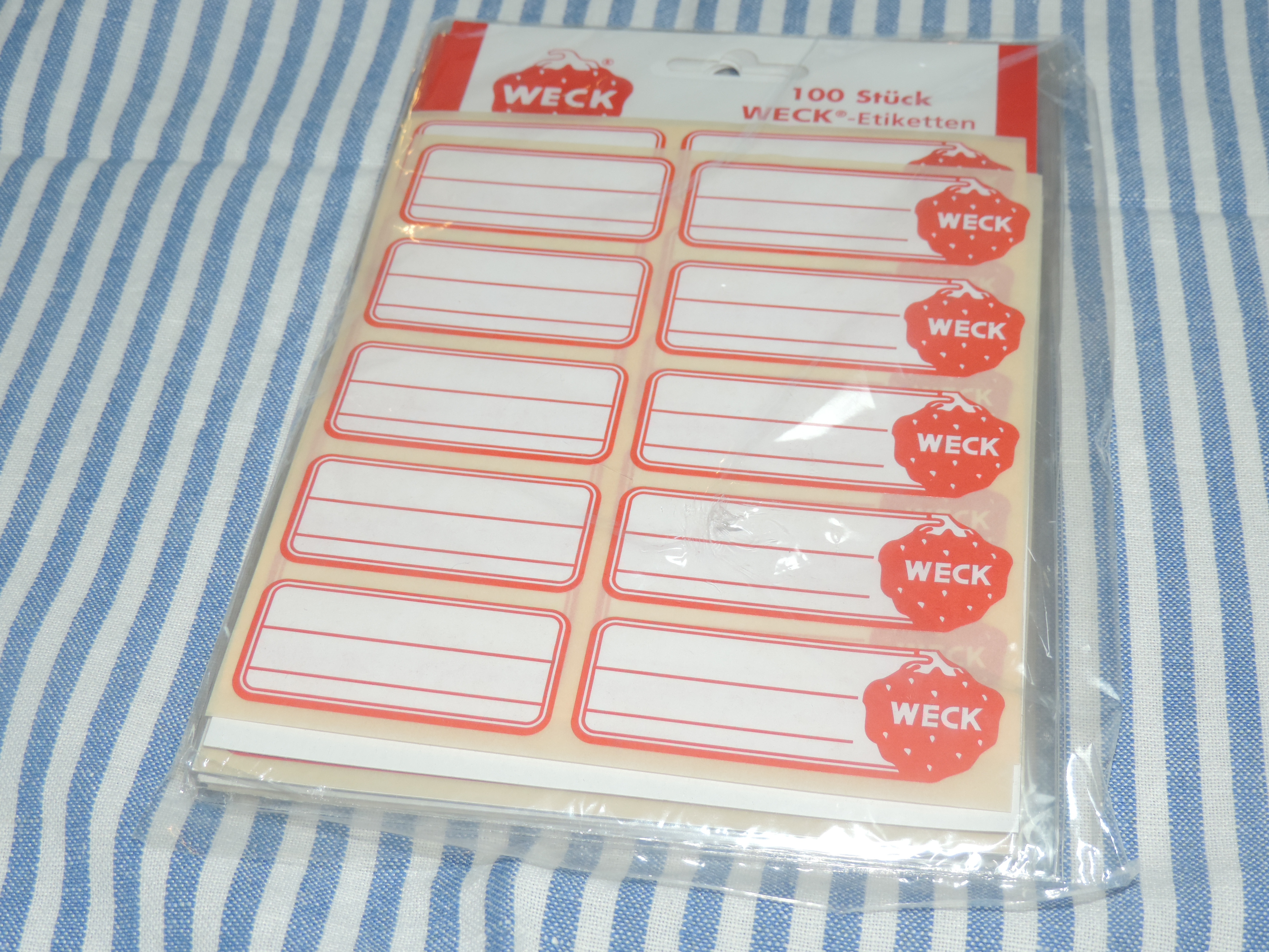「WECK/ウェック ラベルステッカー」【キッチン用品・おすすめ】【★】